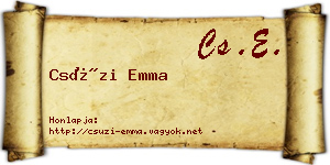 Csúzi Emma névjegykártya